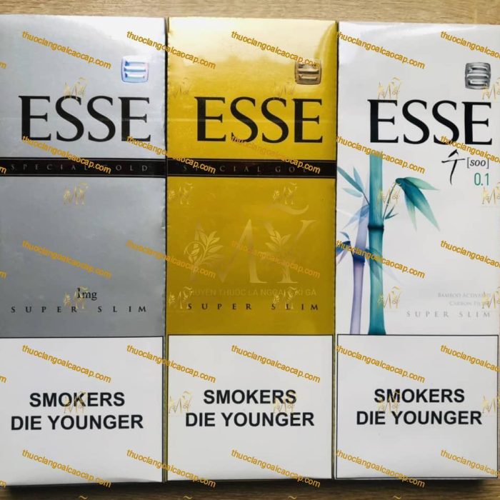 Thuốc Lá ESSE Vàng +ESSE Đen + ESSE Bạc + ESSE Trúc