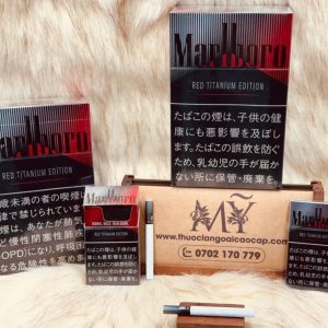 Thuốc lá Marlboro Red Titanium Edition - Marlboro (Đen, Đỏ, Titan, Phiên bản giới hạn tại Nhật Bản)