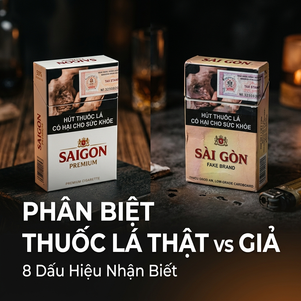 Hướng Dẫn Phân Biệt Thuốc Lá Thật vs Giả 2026 2 Phân biệt thuốc lá thật vs giả